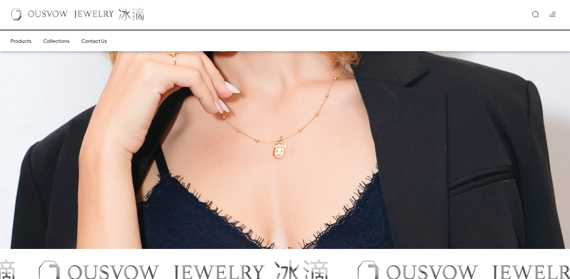 OUSVOW Jewelry — Lüks brend üçün onlayn mağaza — DAKER layihəsi