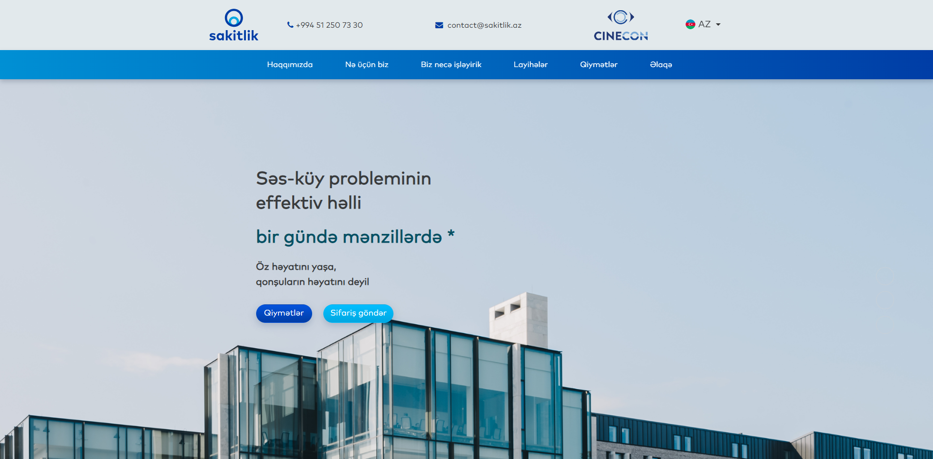 Sakitlik.az — Redizayn və texniki xilas — DAKER layihəsi